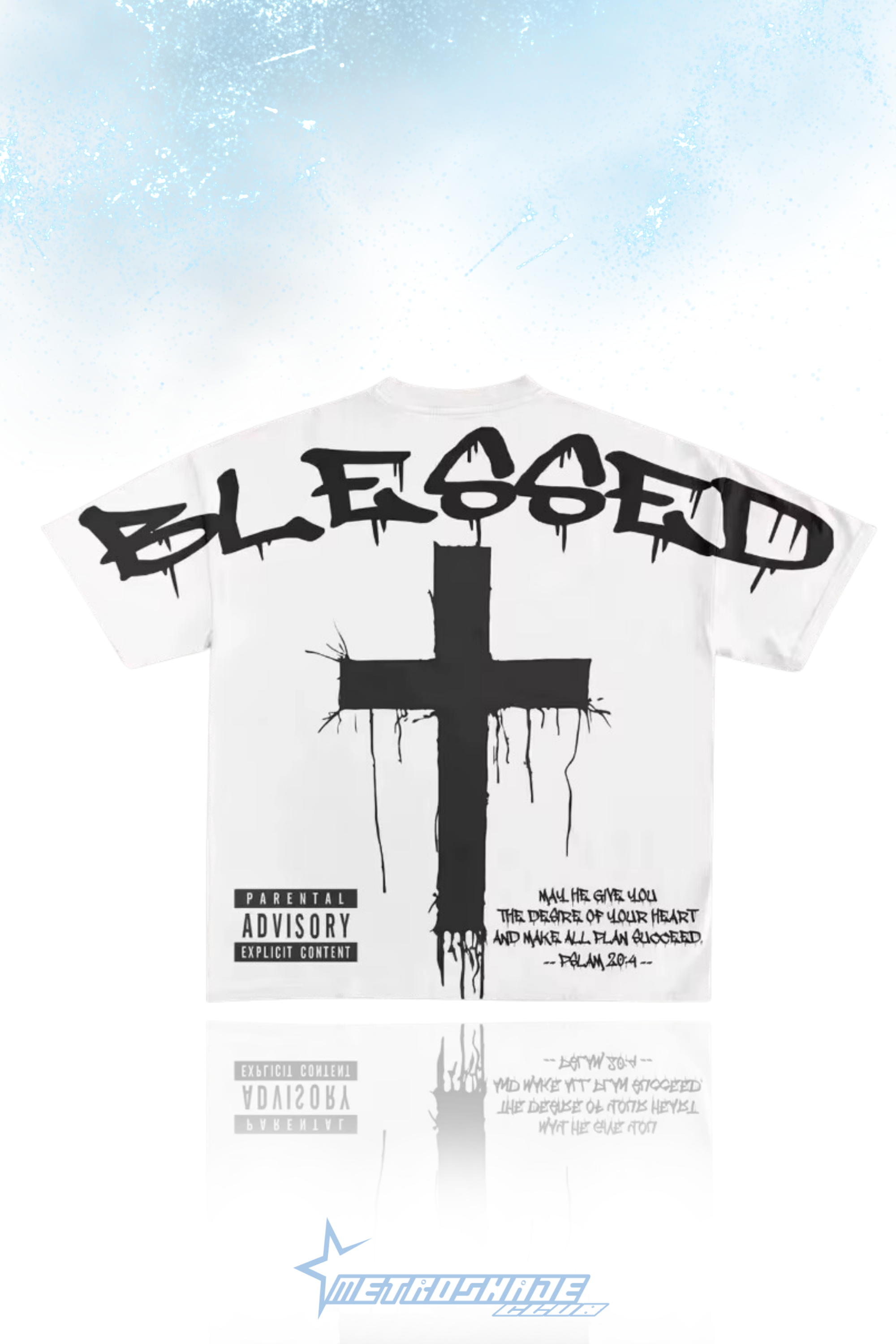 TSHIRT OVERSIZED "BLESSED"