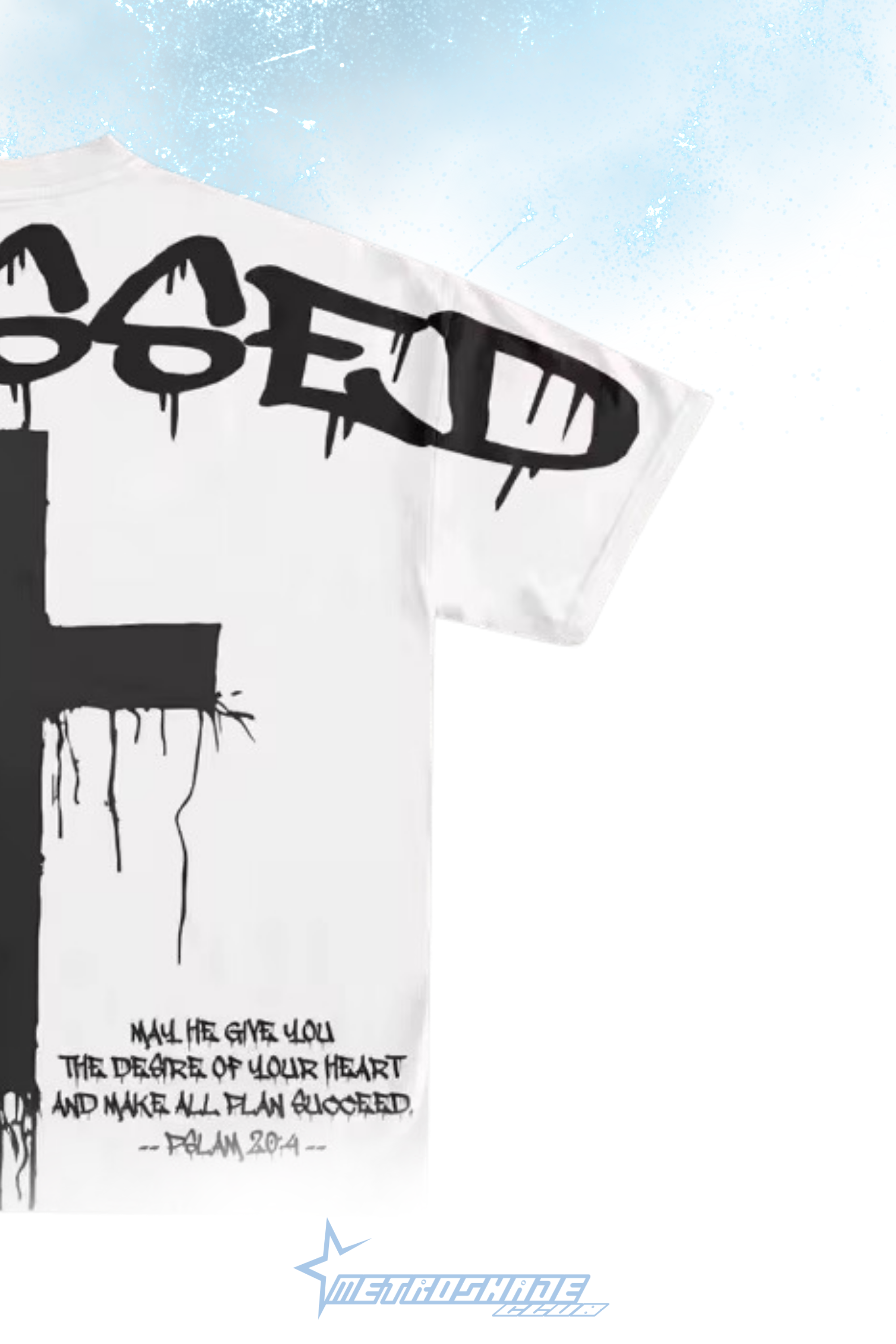 TSHIRT OVERSIZED "BLESSED"